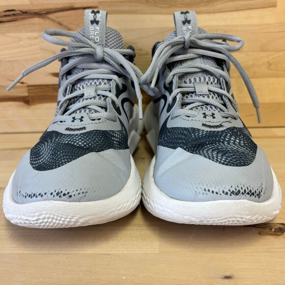 UnderArmour FLOW Breakthru Mod Gray White Basketball Shoes W8 - Picture 7 of 9